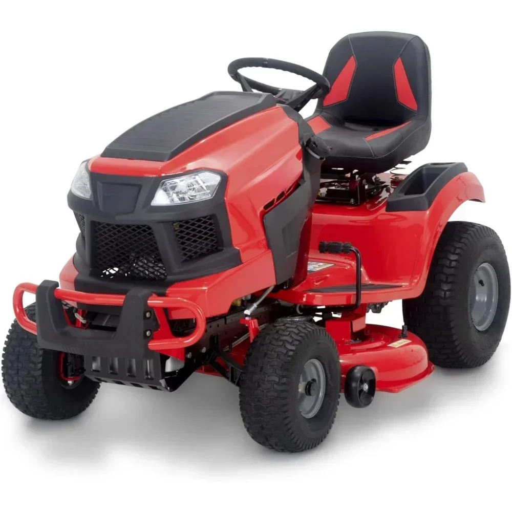 42 Inch 20 Horsepower V-shaped Twin Cylinder Riding Lawn Mower, Gas Driven Riding Lawn Mower