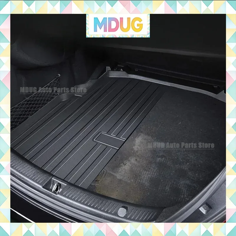Mdug For MG4 Ev Mulan 2022 2023 2024 Accessories Waterproof Car Rear Trunk Mat Floor Tray Boot Liner Carpet Protective Auto Stic