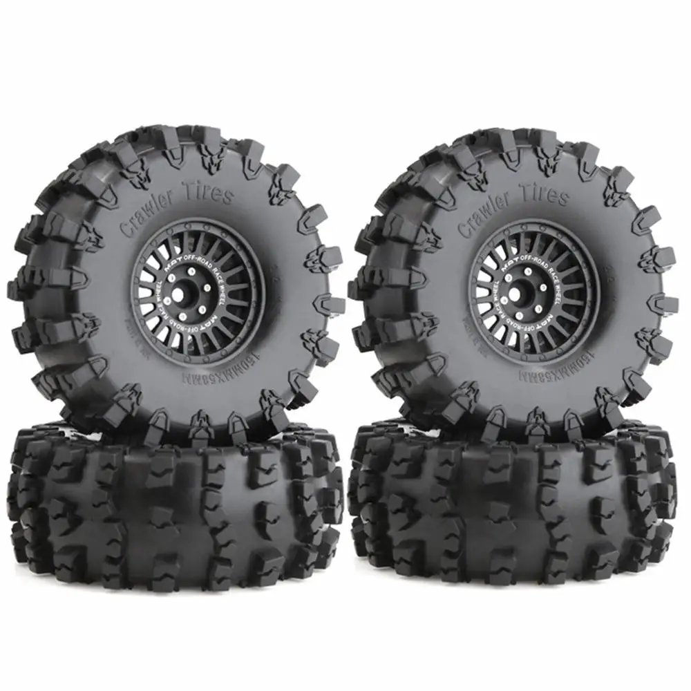 

For 1/10 Rc Crawler Wraith Trax Rr10 Scx10 Wrangler Yeti 90026 90020 90031 90056 2-4pcs 150mm*58mm Rubber Tyre 2.2 Wheel Tires