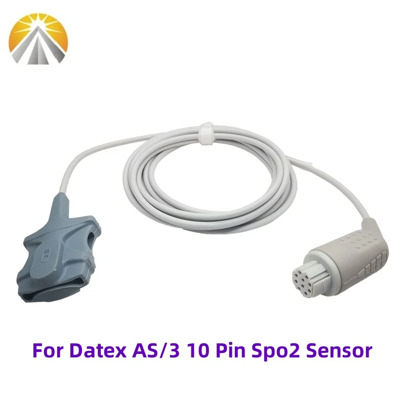 10 دبوس قابلة لإعادة الاستخدام SpO2 الاستشعار الكبار سلسلة الأطفال حديثي الولادة ل Datex AS/3 CS/3 CH/S مراقبة المريض OXY-F4-N/OXY-W4-H/OXY-E4-N