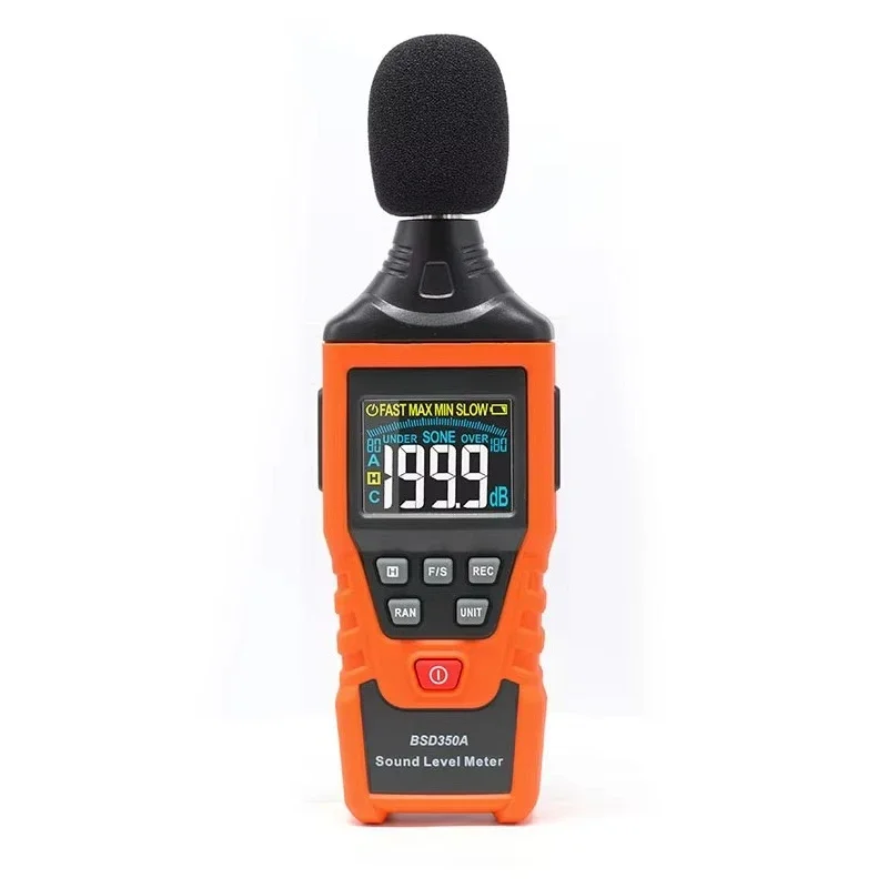 Bsd-350b decibel detector 30-130db sound level test noise meter measurement a/c weighted