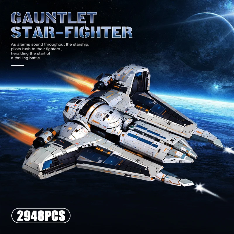 2948PCS Fighter Model Building Bricks MOC MOC-188327 Battleship Spacecraft Blocks Kit Aldults Collection Toys Gift For Adults