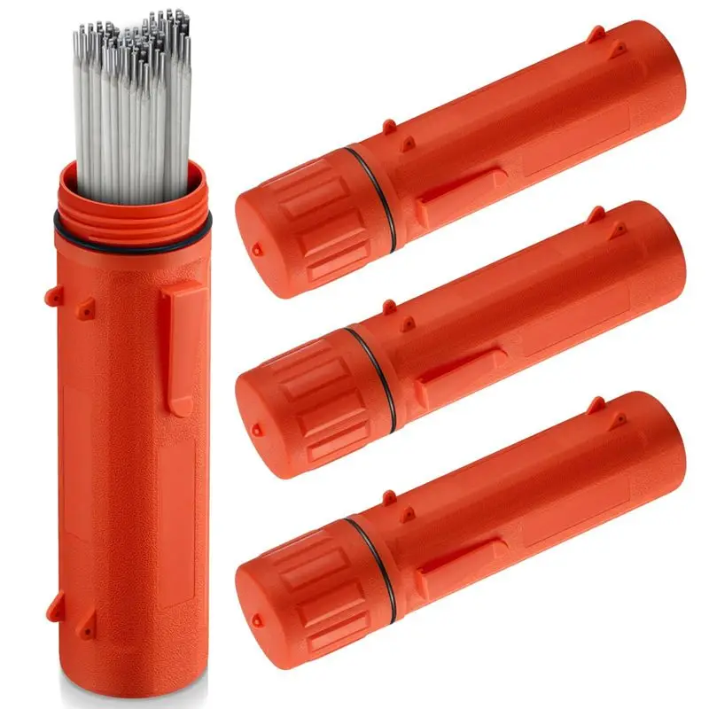 

2026 HOT 4 Pcs Electrode Rod Storage Tube 14 Inch Welding Rod Storage Airproof Welding Rod Container Waterproof