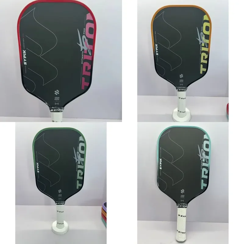 2026 SYPIK TRITON 5th 16mm Original 1:1 with logo T700 Carbon Fiber Surface Gradient High Gloss Edge Strip Pickleball Paddle