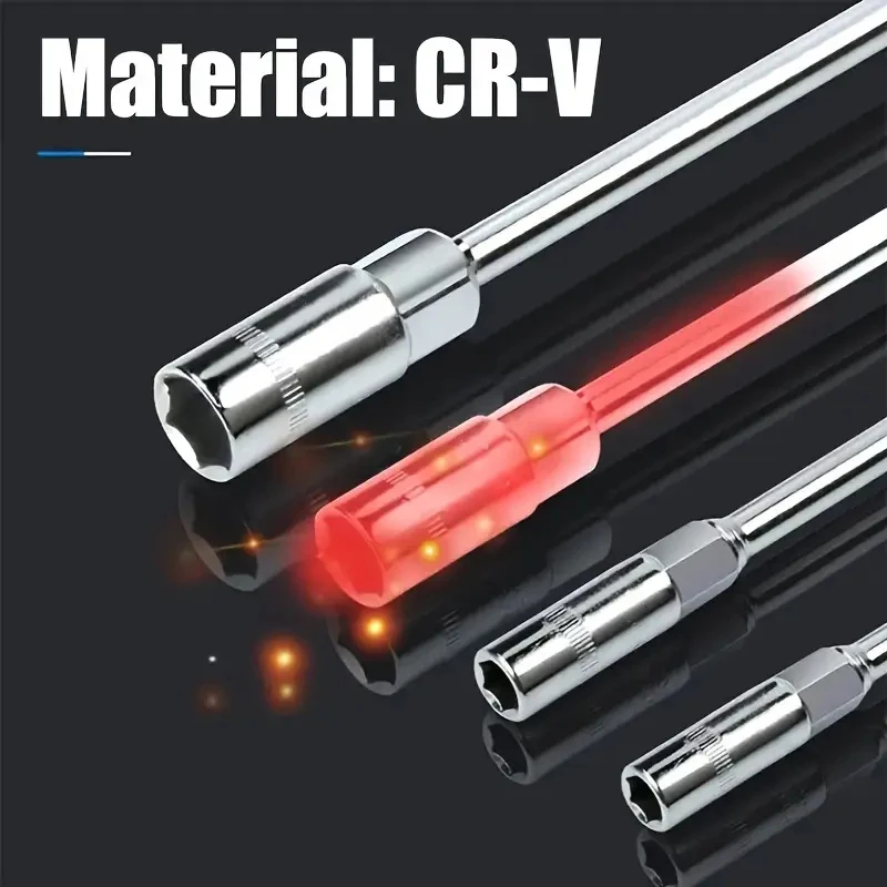 4-piece set of chrome vanadium steel multi piece combination T-shaped socket wrench for automotive and home maintenance - durabl view 6