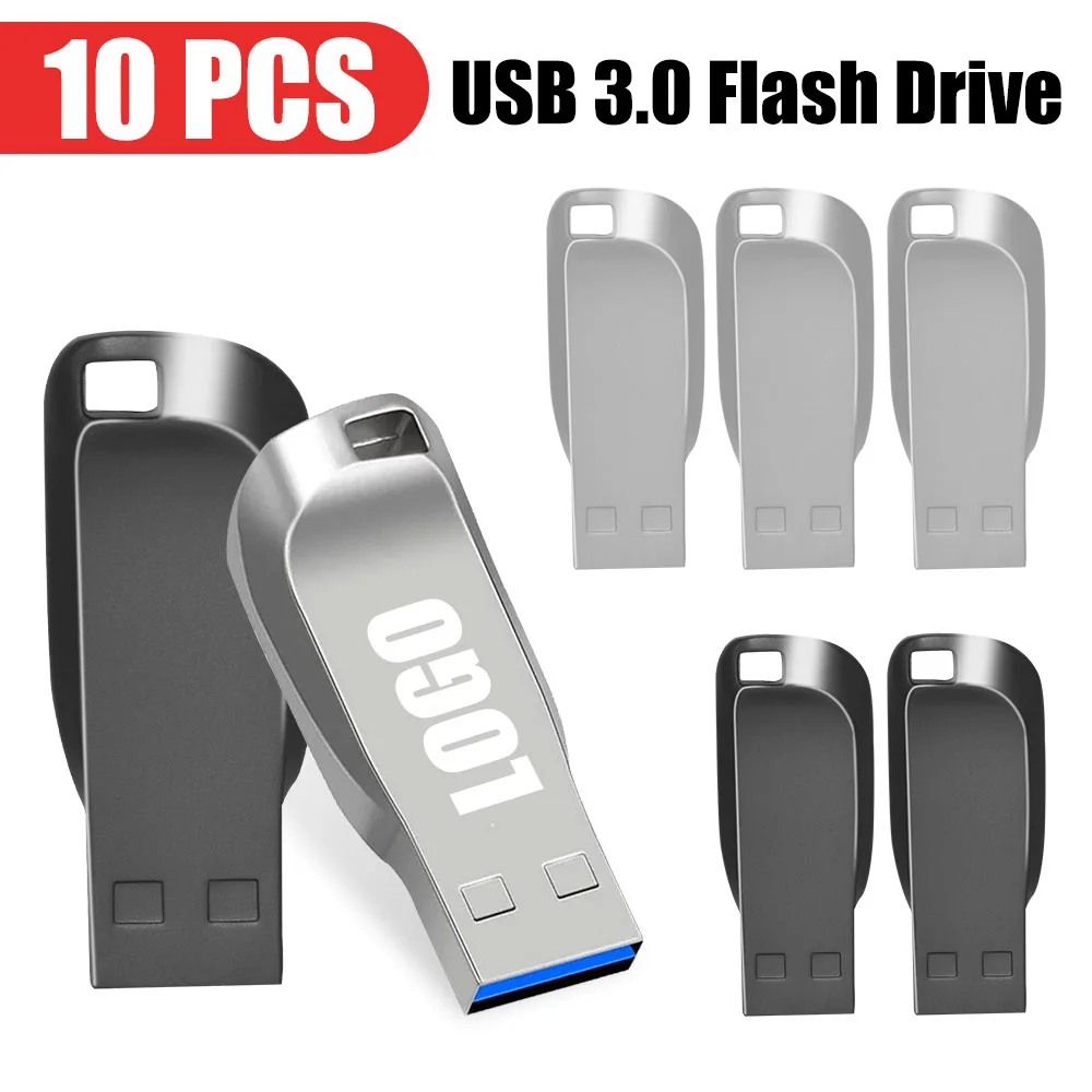 

10PCS/lot USB 3.0 Pen Drive128GB 64G 32GB 16GB 8GB Large Capacity High-Speed Flash drive Memory Sticks U Disk Free Custom LOGO