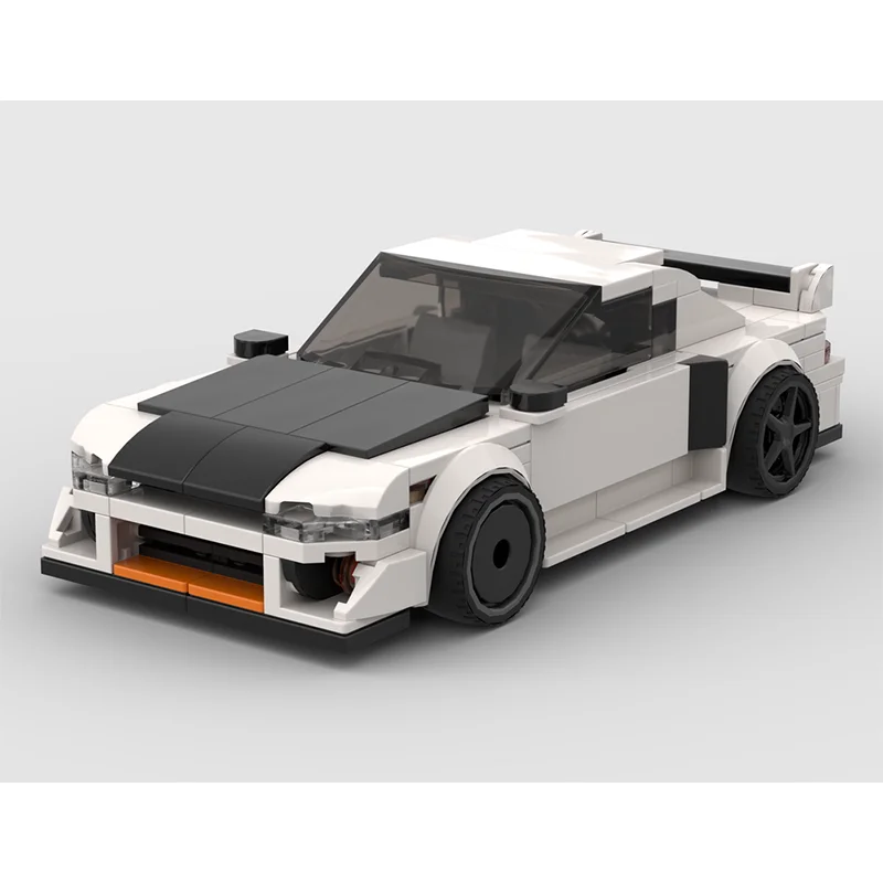 

MOC-1997 S14 City Speed Champion 8-широкие автомобильные строительные блоки, креативные гаражные игрушки для мальчиков, детские строительные блоки, креативные гаражные игрушки