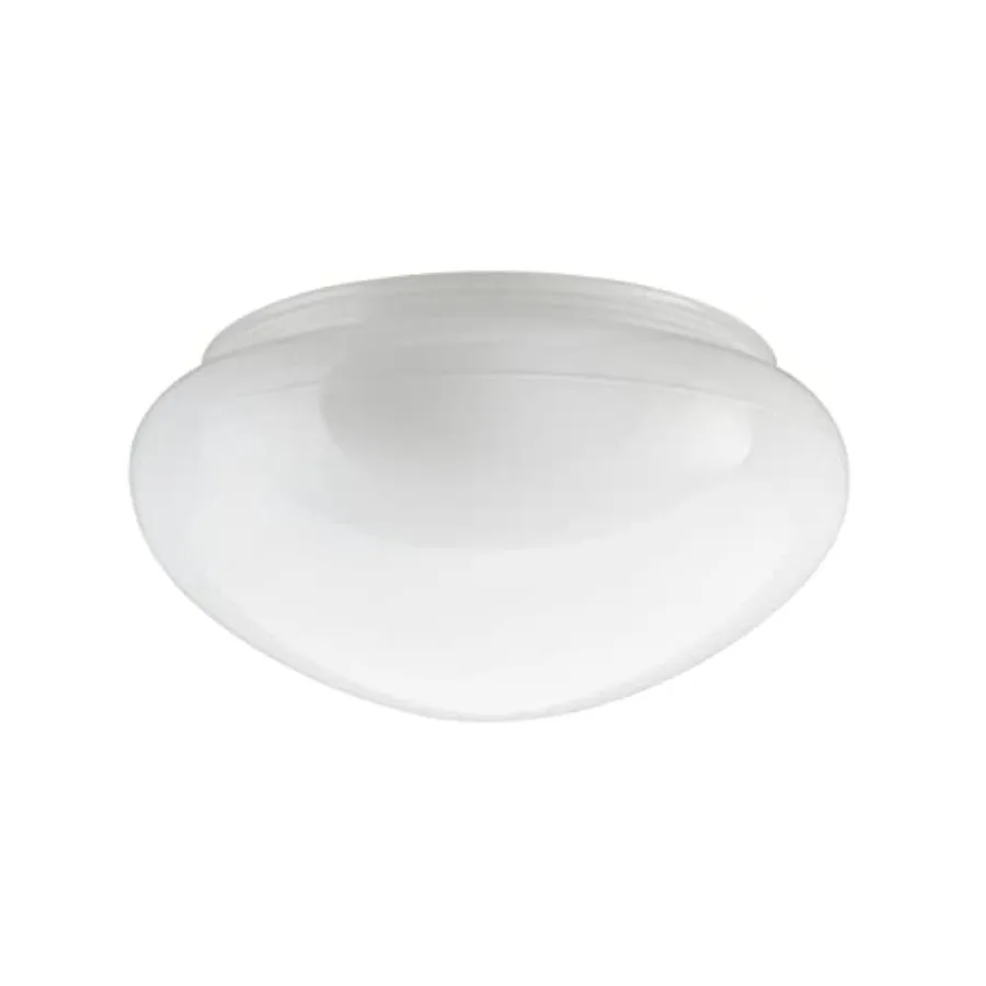 

23607-01 9" White Opal Mushroom Glass Shade For Ceiling Fixture 9" Dia x 4-1/2" H/Fitter 7-1/2"