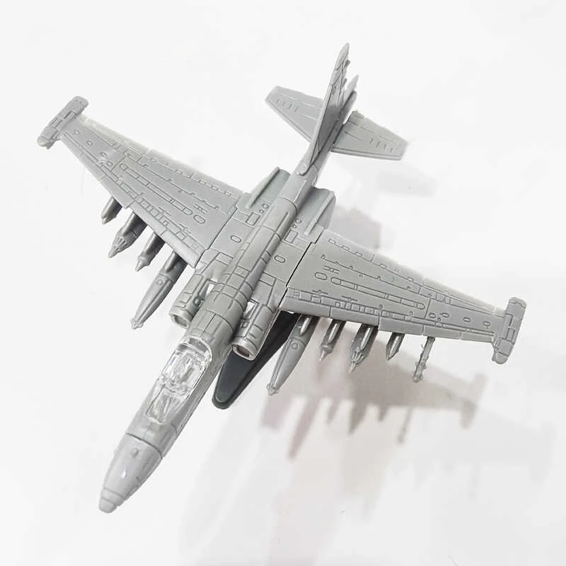 1/144 Assemble Fighter US F-18 F-15 USSR SU-25 MI-8 Helicopter China J16 Classic Plane Model Toy Collect  Ornament 8pcs/set