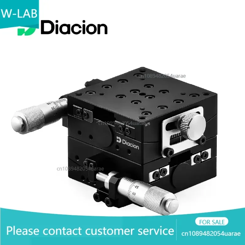 Diacion GPY60-75 Manual Goniometer Stage High Precision Laboratory Equipment XY-axis Linear Guide Blocks Feed Angle