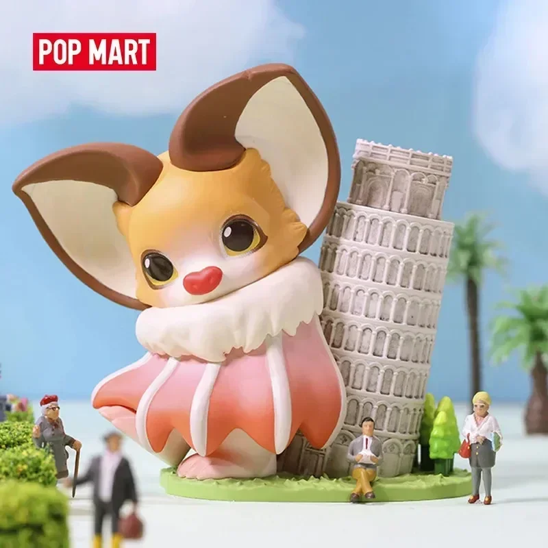 POP MART Yoki Travel Around The Word Series caja ciega juguetes Kawaii Anime figura de acción sorpresa caja misteriosa muñecas niñas regalo