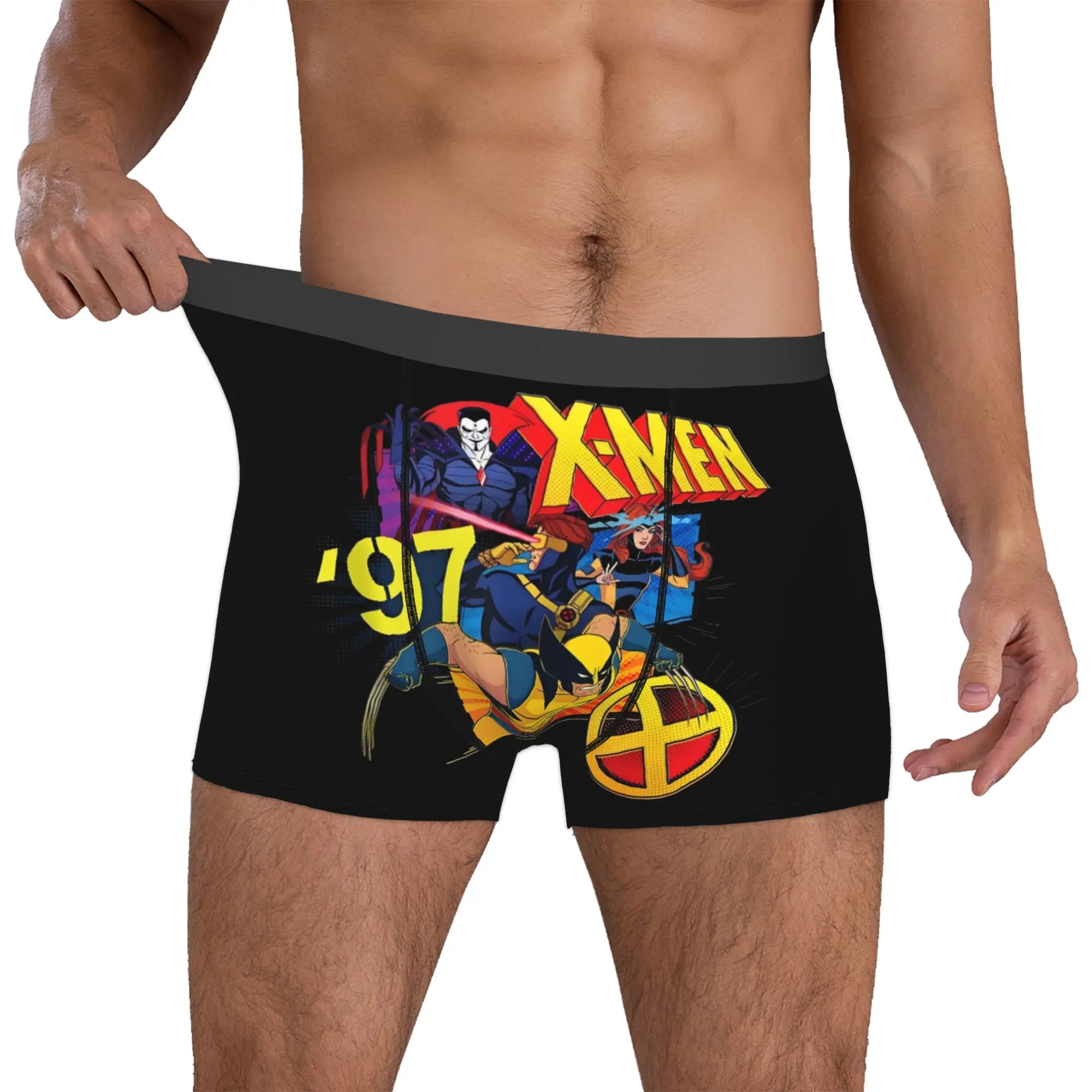 

Customized X-X-Men Anime Boxer Shorts For Homme 3D Printed Underwear Panties Briefs Breathable Underpants
