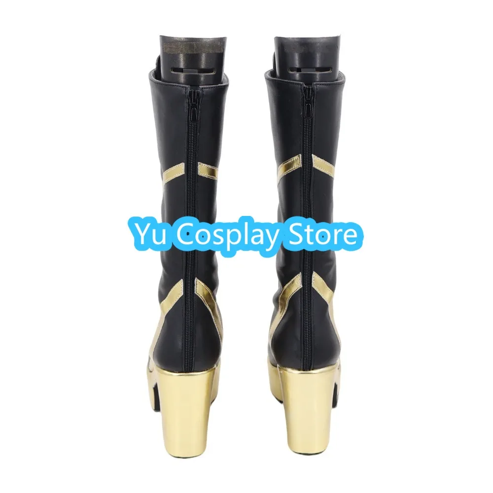 

Shoe Anime King of Glory Cosplay Shoes Customized Neutral PU Leather Boots Halloween Party