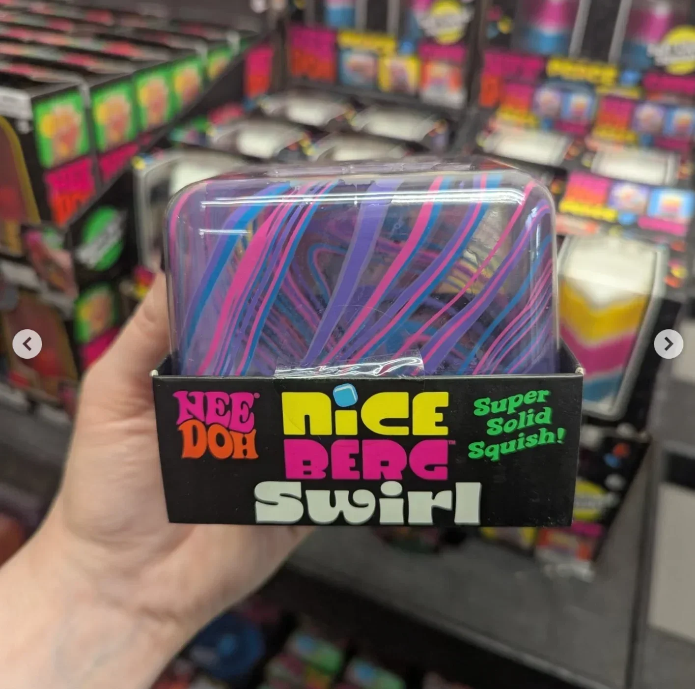 @NeeDoh NICE BERG Swirl Sensory Stress Reliever Fidget Tool for Anxiety & Focus Desk Sensory Cube Adult Gifts