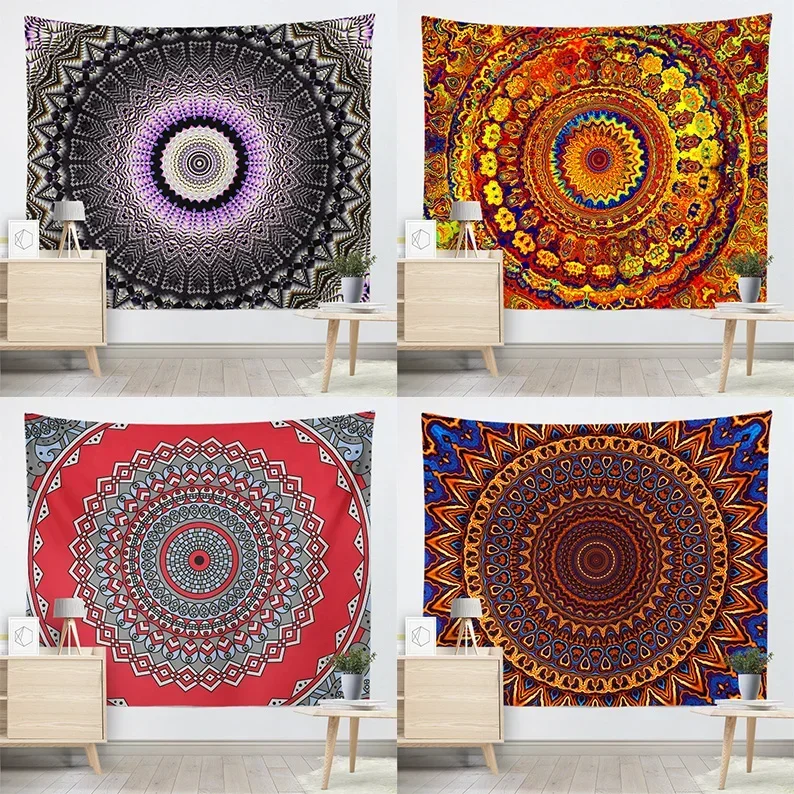 Mandala wall hanging tapestry sofa background cloth wallpaper  student dormitory decoration