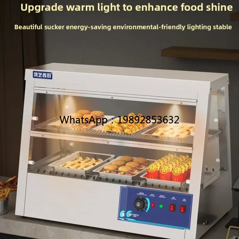 ZS  Heated Constant Temperature Display Cabinet Fried Chicken Burger Cabinet Egg Tart Food Cooked Food Insulator Breakfast