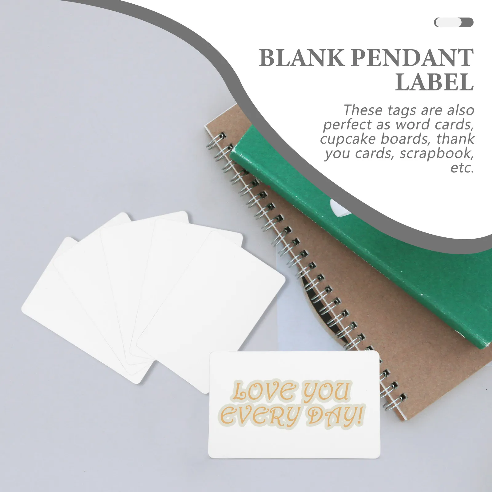 

100Pcs PVC Blank Business Cards Unfinished Retro Style Paintable Gift Tags DIY Craft Cards Scrapbook Price Label Multi-Function