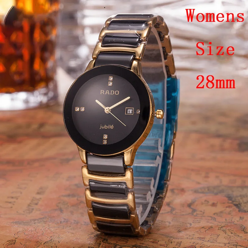 Top Rado Original Brand Watches For Mens Ladies Luxury Ceramic 38MM/28MM Simple Women Watch High Quality Sports AAA Male Clocks image 3