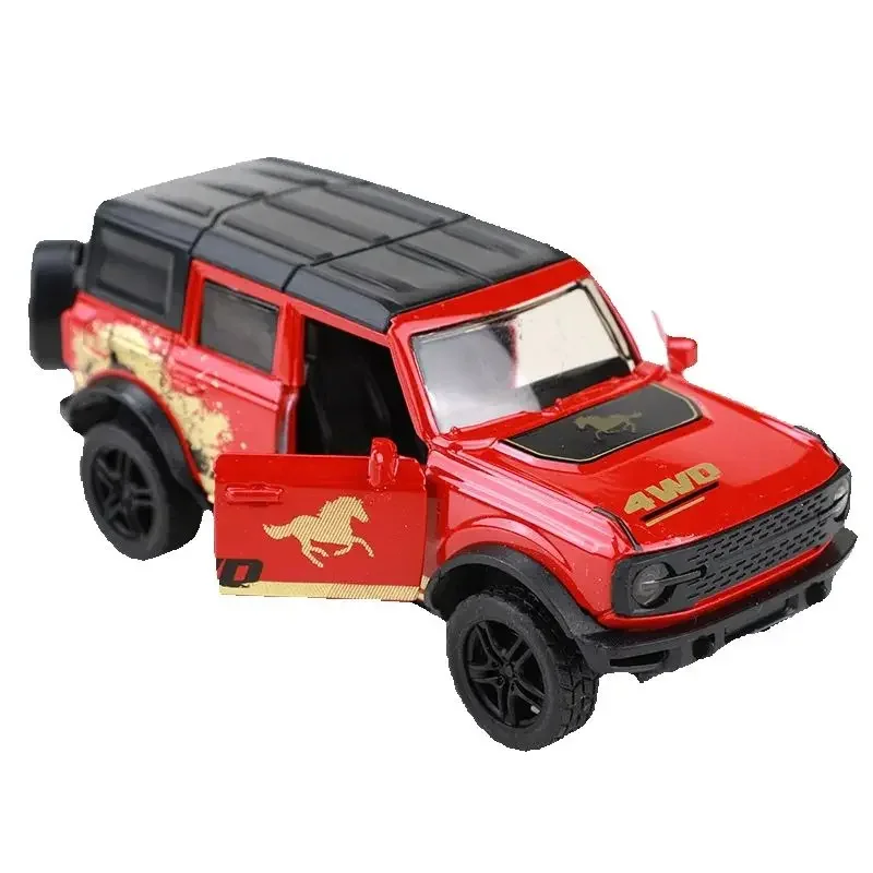 نموذج سيارة للطرق الوعرة مصبوب، لعبة سيارة واقعية للأطفال مع 3 أبواب قابلة للفتح #2