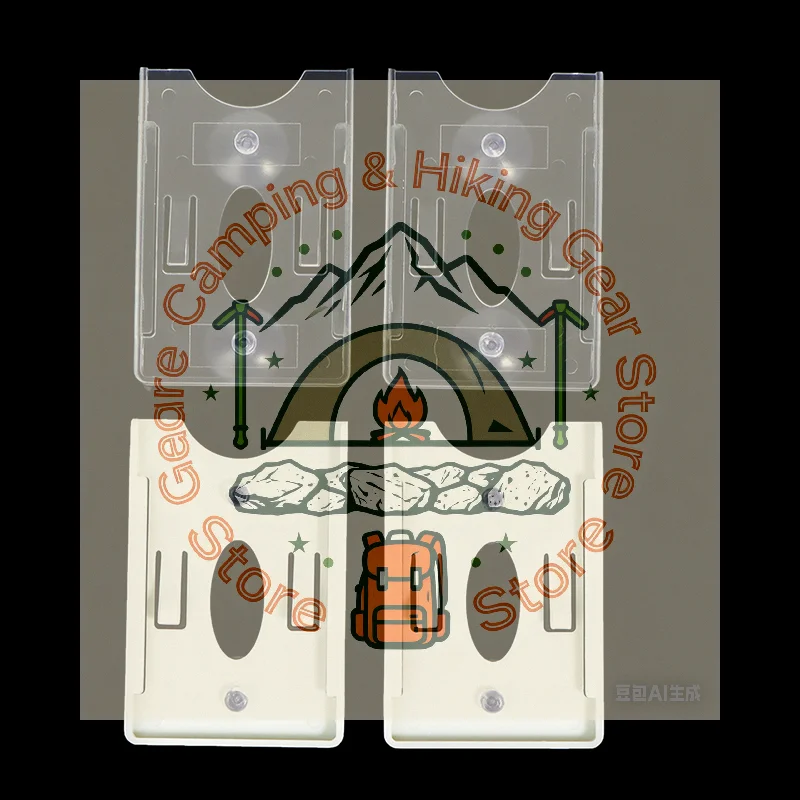 2 قطعة حامل بطاقة العلامة التجارية الجديدة لزجاج الزجاج الأمامي حافظة بطاقة الهوية الممغنطة المتينة #1