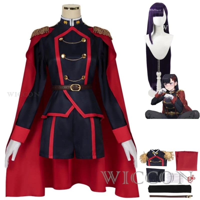 Costume de Cosplay de Soldat Chrétien en Chaîne pour Femme, Perruque, Uniforme Rouge Everak, Ensemble Complet, Sexy, Carnaval, Halloween, Nouveau, 2024