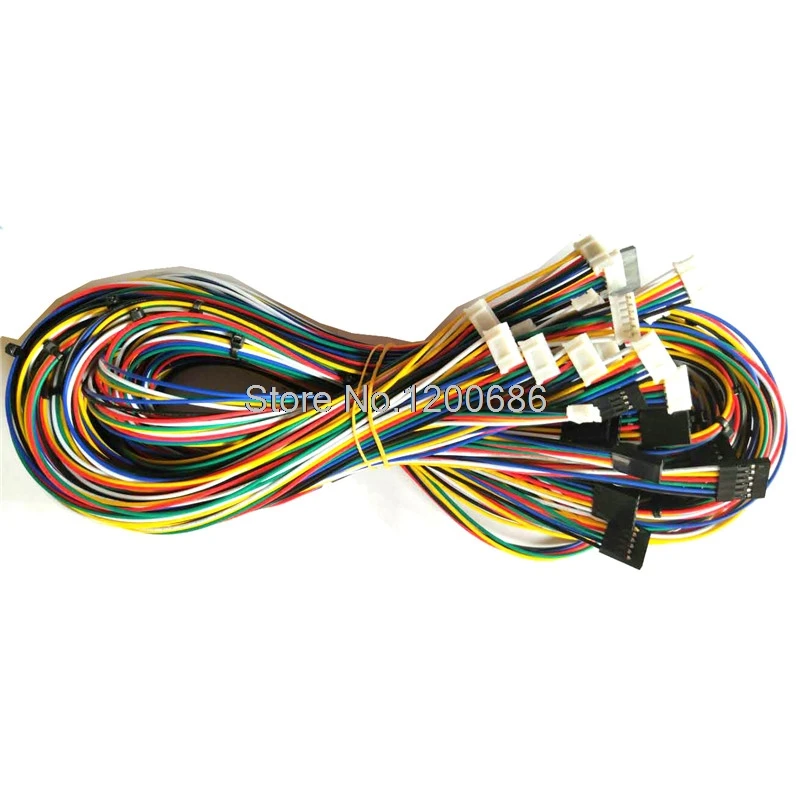 

1M 24AWG 6pin PH2.0 Extension 6pin 2.54 DuPont Female black connector wire harness