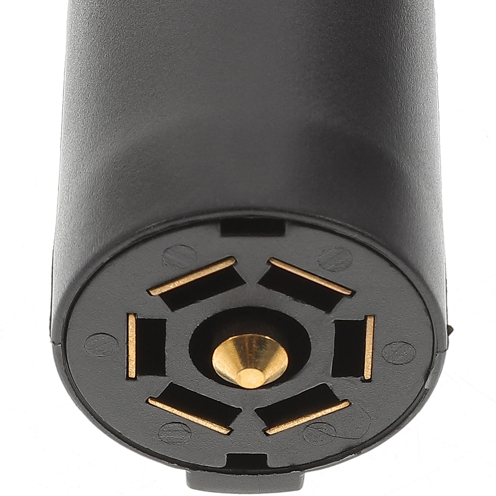 

7 Pin Trailer Wiring Adapter Plug for Rv Lights Black Connector Plug Trailer Electrical Connector