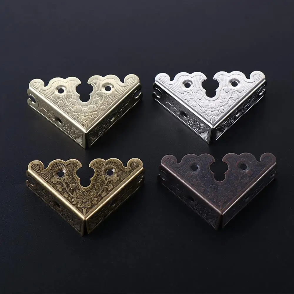 Jewelry Box NlN Case with Nails Table Protection Corner Brackets Decorative Protectors Furniture Hardware Corner  Protectors