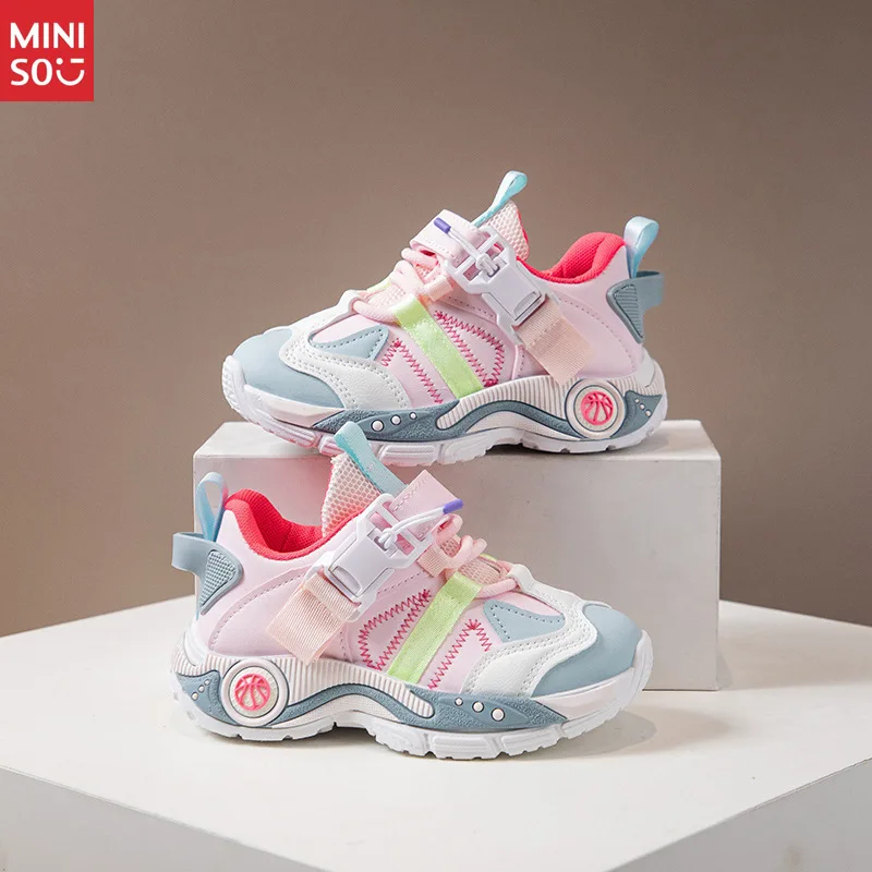 

Детские кроссовки Miniso 2025, осенние повседневные школьные кроссовки на мягкой подошве