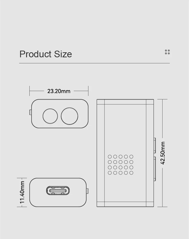 MOONDROP Dawn Pro 2 Tragbarer USB-DAC-Verstärker DUAL CS43198 DAC 32BIT/384KHz DSD256 Der Online-Interaktive DSP der 2. Generation – Detail 17
