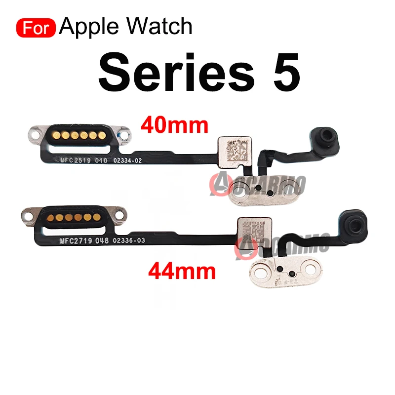 For Apple Watch Series 6 5 4 3 2 1 Series SE1 Series6 40mm 38MM 42mm 44mm Power On OFF With Microphone Flex Cable Repair Part