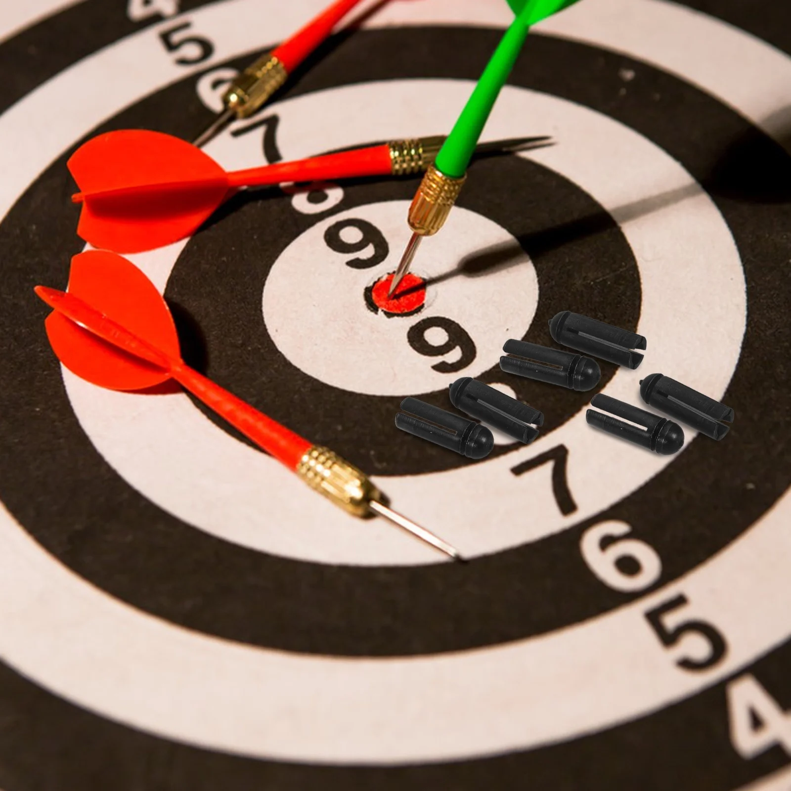 6 stuks aluminium dartvleugelbeschermers hoge precisie voor competitief spelen duurzaam universeel aerodynamisch