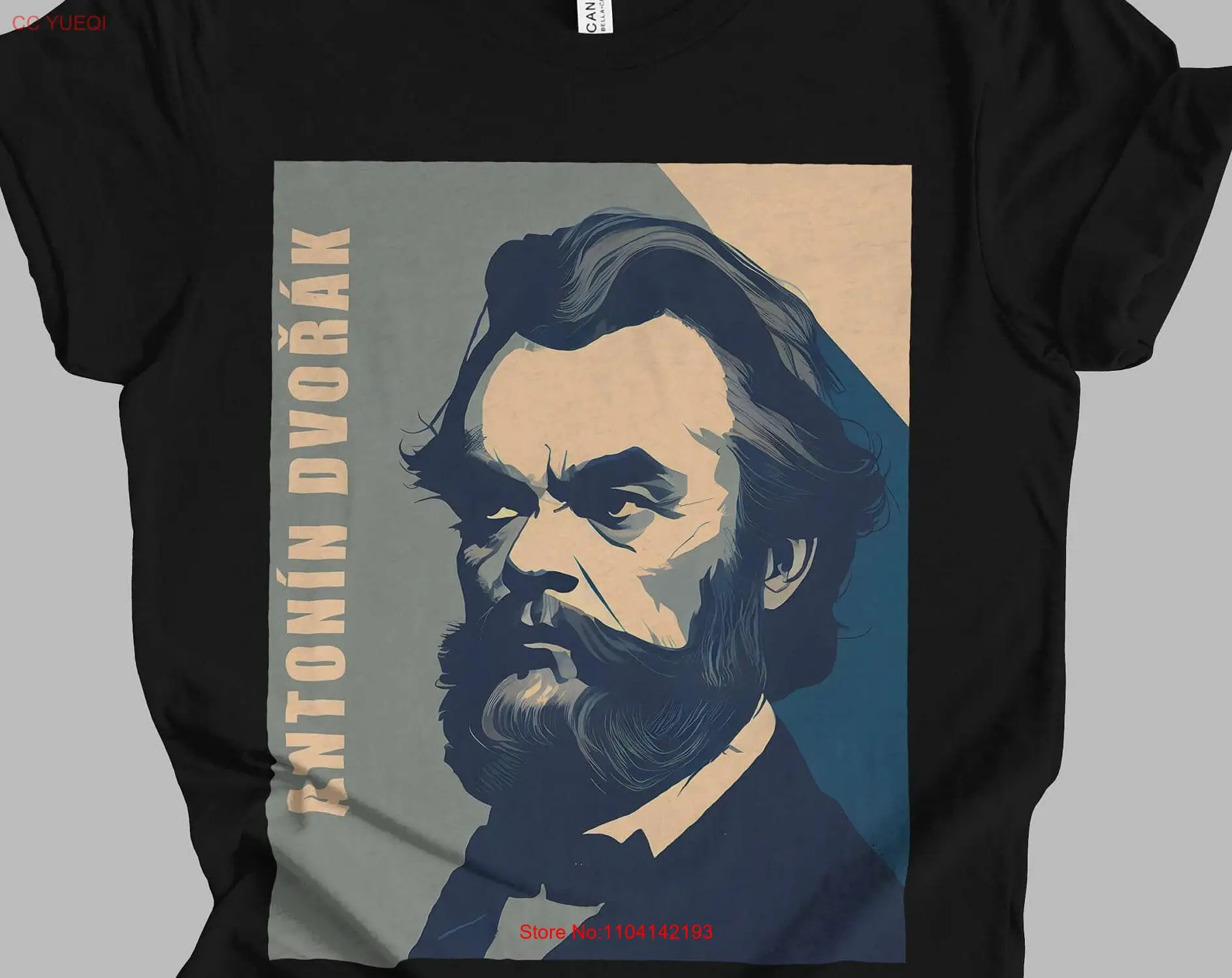 Antonín Dvořák Retro Minimalist T Shirt Classical Music History Mindspring Retreat long or short sleeves