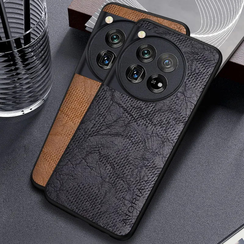 Case for OnePlus 11 11R 9R 9RT 10 9 8 7 6 ACE Pro 10T 9T 8T 7T 6T 5G Business wind cortex pattern Leather cover for 10t 9t  case