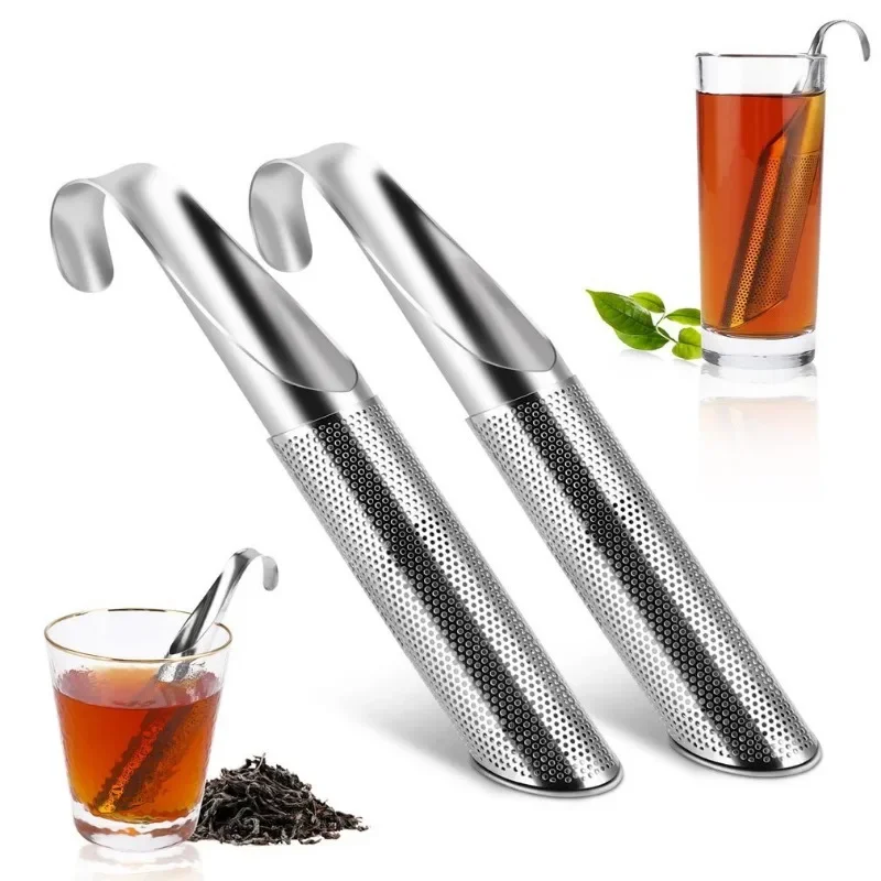Tea Filter Pipe Shape Loose Leaf Diffuser Tea Strainer Steel Tea Infuser Teapot Accessories Kitchen Utensils Kitchen Accessories