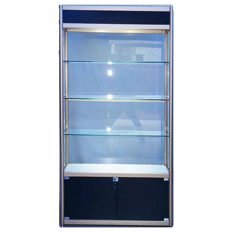 Glass Display Cabinet Figure Trophy Medal Sample Honor Cabinet Tobacco and Alcohol Display Stand Cosmetics Model Lego Showcase