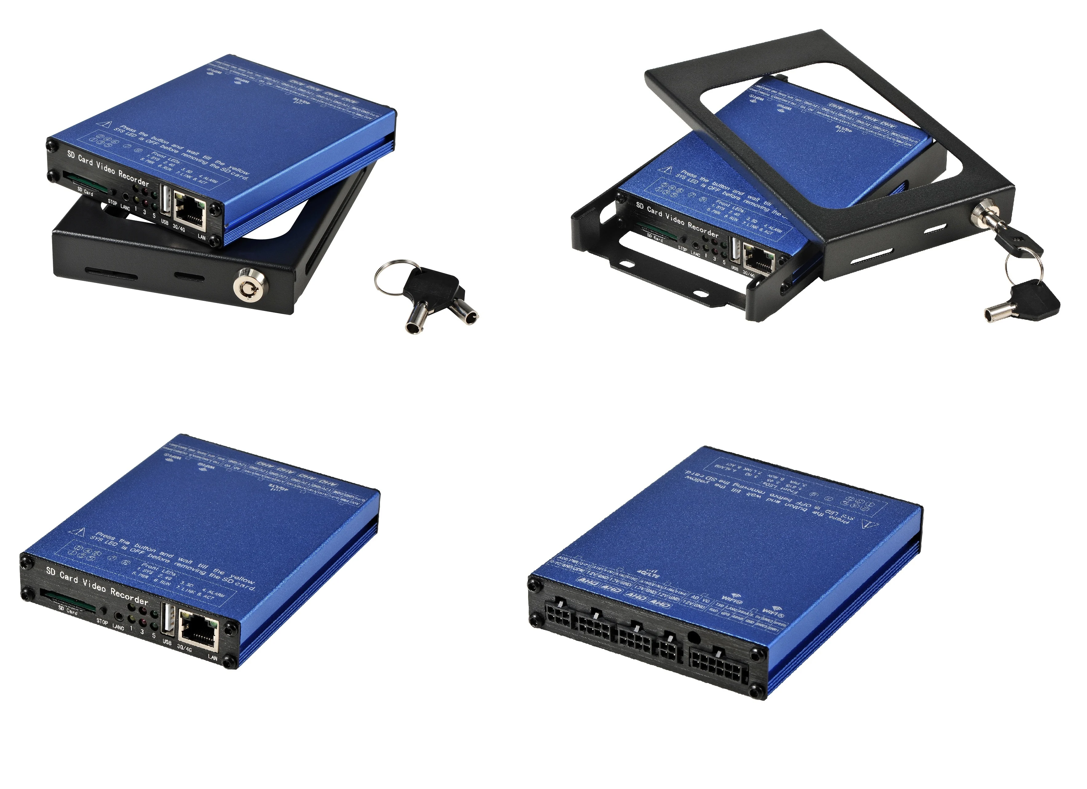 SDVR104 4G WIFI GPS Автомобильный видеорегистратор с G-датчиком WiFi автоматическая загрузка GPS 4-канальная мини SD-карта мобильный видеорегистратор с поддержкой 1080P AHD аналоговая камера