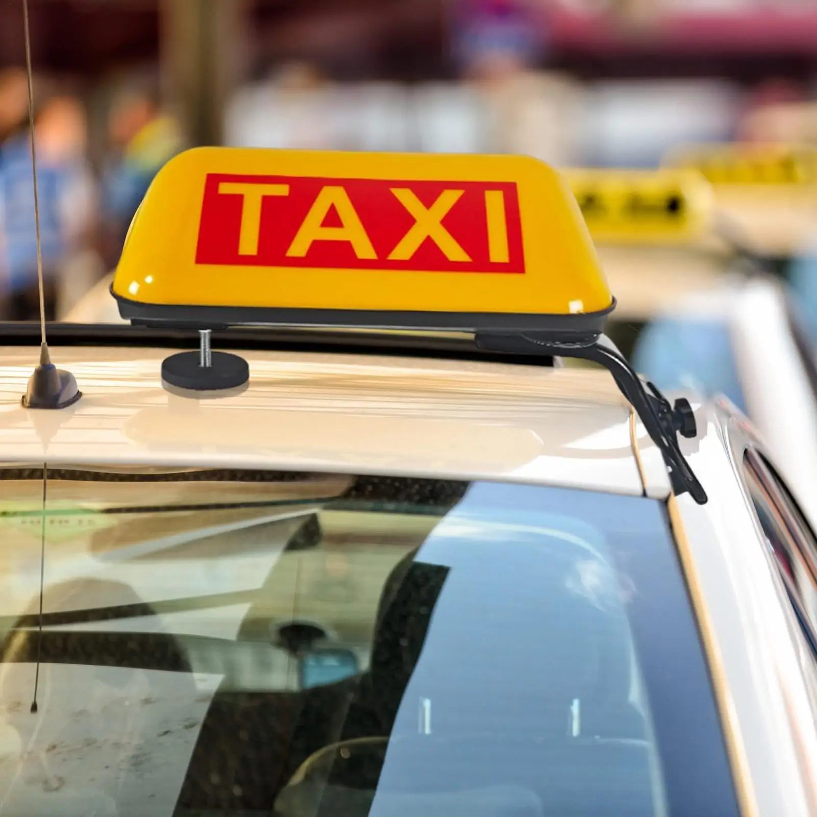 Taxi Sign 12V Taxi Top Light Bright Led Lamp Panel Display Magnetic Sign For Rideshare Ride Hailing Vehicles Night