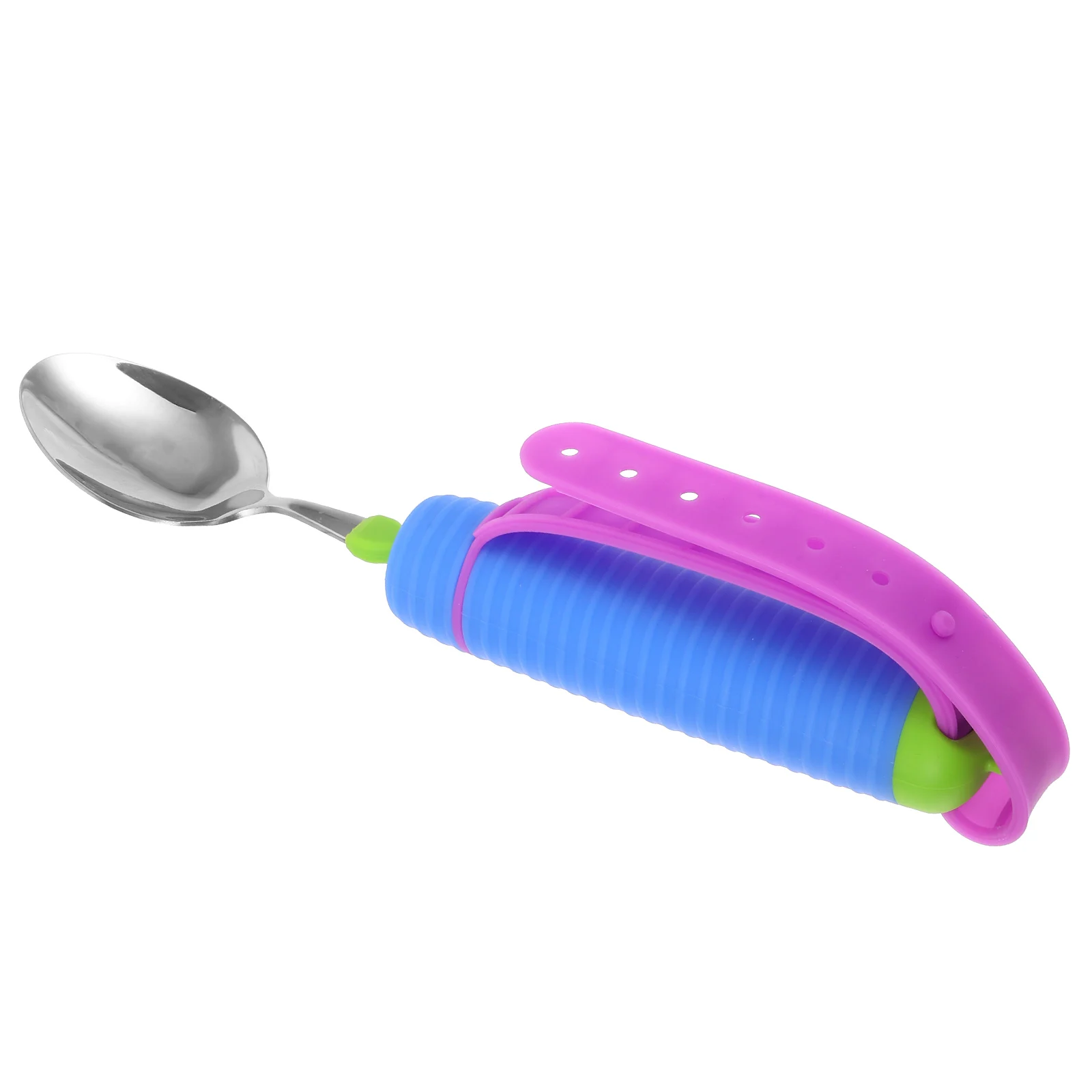 

Adaptive Spoon For Elderly Disabled Portable Non-Slip Spillproof Tableware Tools Food Utensils Tremble Proof Adult Spoon Silica