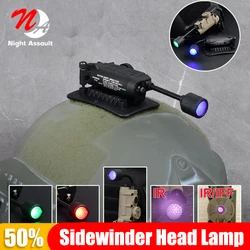 Sidewinder Head Lamp Tactical Helmet Strobe Light Red Green Blue White IR Light LED Strobe IFF Outdoor Hunting Auxiliary Lightin