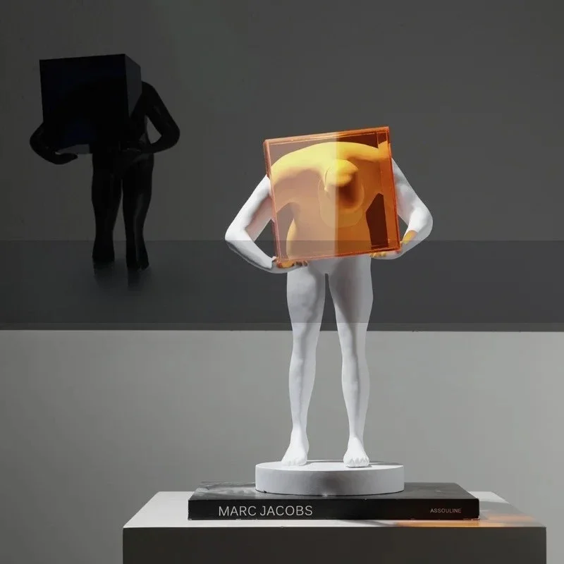 creative abstract figure sculpture model room sales office home soft installation living room porch cabinet art free experience