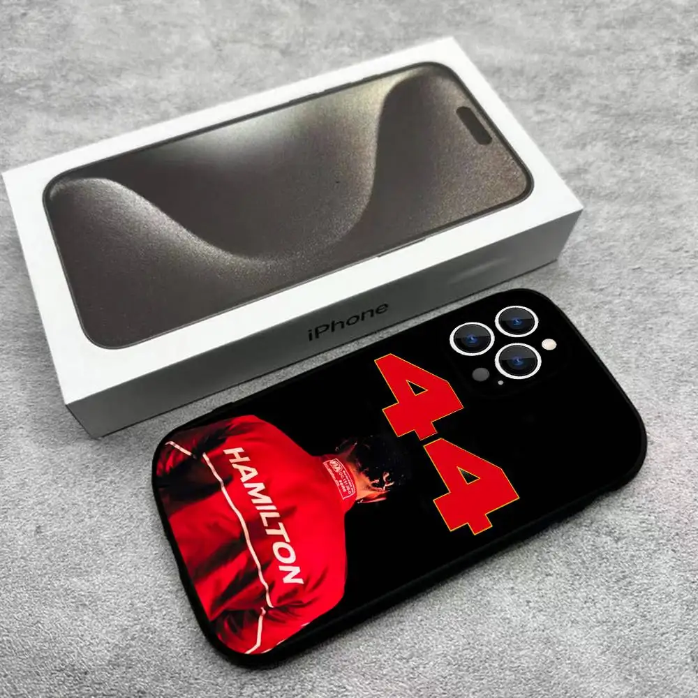 Чехол для телефона L-Lewis H-Hamilton-S 44 для iPhone 17,16,15,14,13,12, Pro, Max, Plus, E, SE4, Air, Mini Black Soft Box