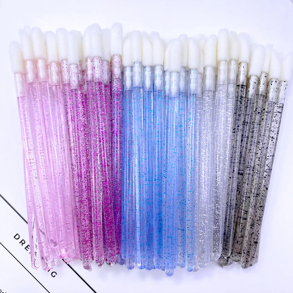 500 قطعة فرش الشفاه القابل للتصرف فرشاة للمكياج الرموش تمديد ملمع الشفاه قضيب أحمر الشفاه الصولجانات مجموعة مستحضرات التجميل