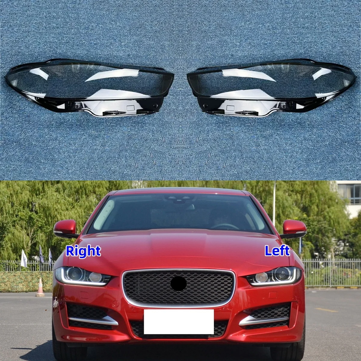 

Для Jaguar XE XEL 2015 2016 2017 2018 2019, автомобильные аксессуары, фары, стеклянная крышка объектива, абажур в виде линзы