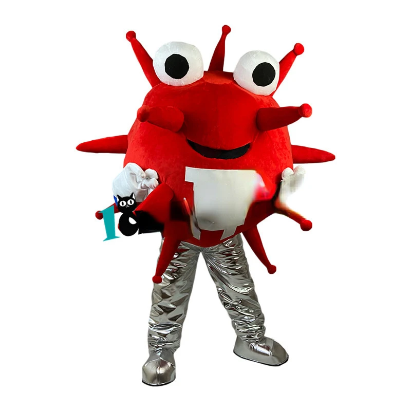 Virus Mascot Fursuit Costumes Cartoon Mascot Stage Performance Costume Walking Puppet Animal Costume Costume