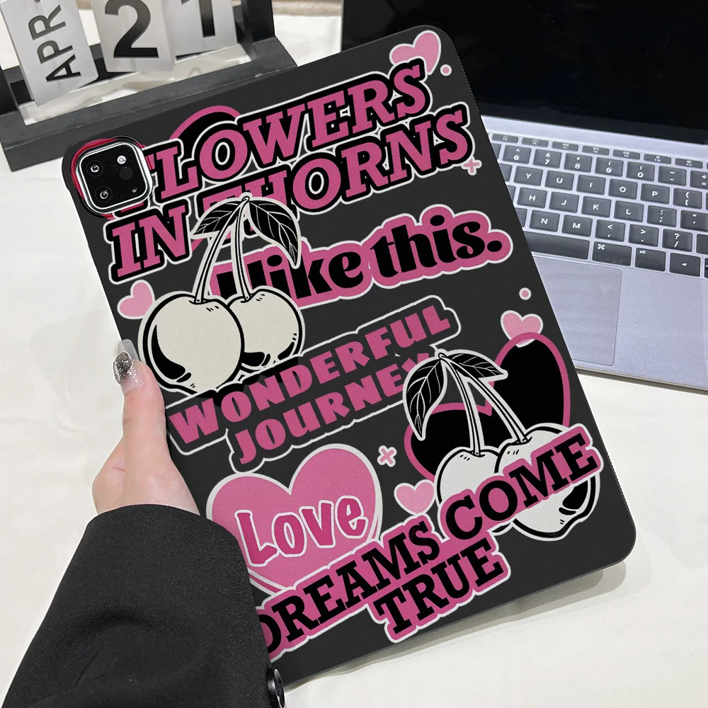 Korean INS Tablet Case For iPad Pro 11 13 M5 M4 2025 2024 Case iPad Pro 12.9 11 2022 2021 2020 2018 Pro 10.5 2017 9.7 Soft Cover