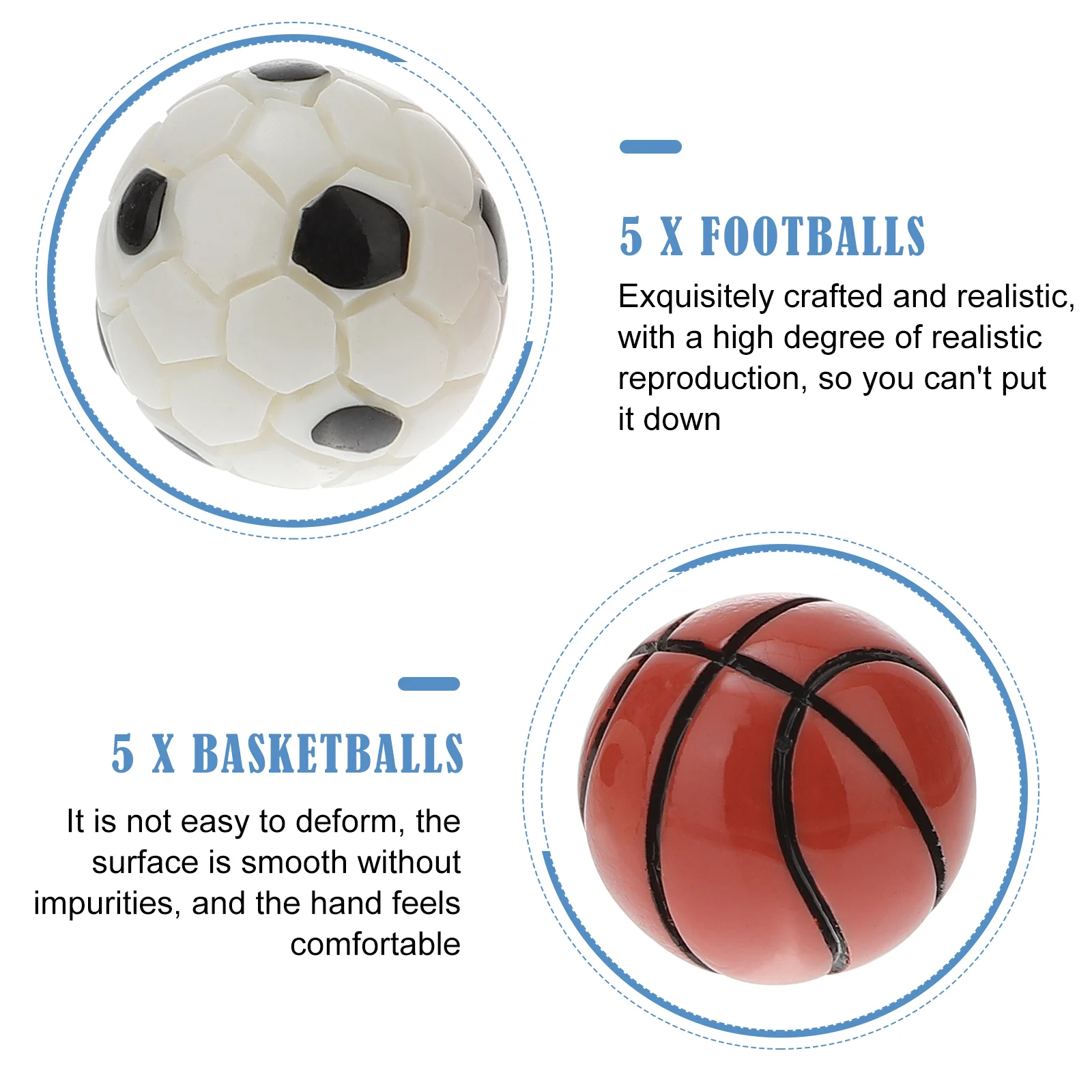 DIY Accessory Football Basketball Fairy House Three-dimensional Mini Basketballs Kids Soccer