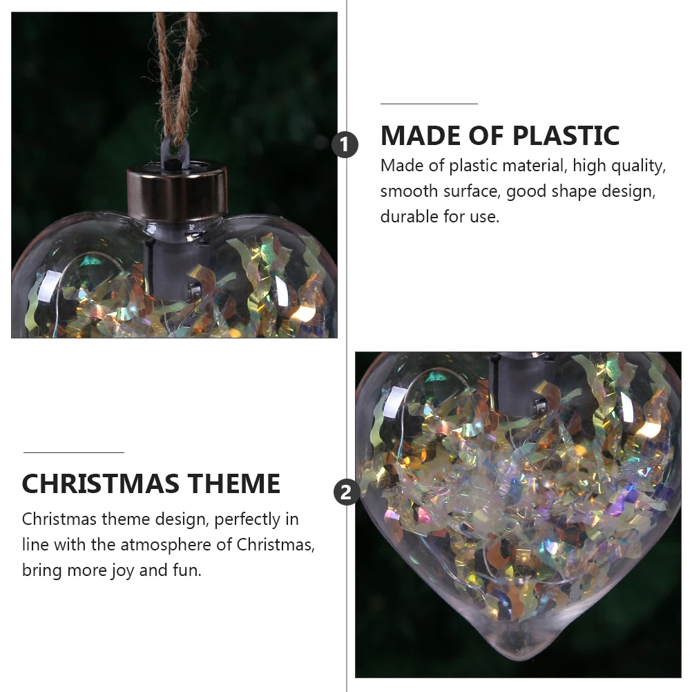

Heart-shaped Colored Lights Valentine's Day Decoration Hanging Holiday Decorations Christmas Wedding