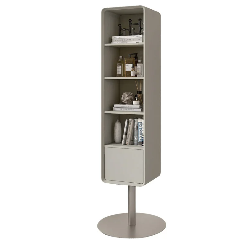 Solid wood paint full-body mirror household floor mirror rotatable integrated full-length mirror