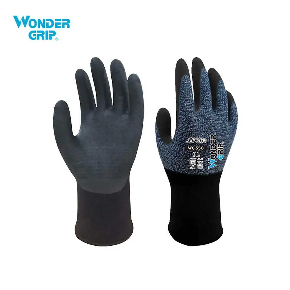 

Wonder grip WG-550 Air Lite Garden Safety Glove Abrasion-proof Gardening Gloves 15-Gauge Breathable Universal Work Gloves